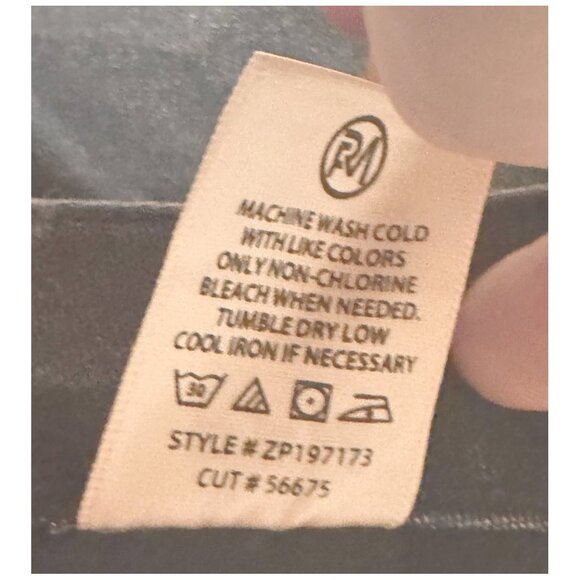 RFM Los Angeles MIA High Rise Boot Cut Ripped Distressed Dark Blue Jeans Size 22 - Picture 16 of 16